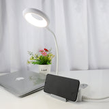 Compact Desk Power Strip with USB and Ring Light