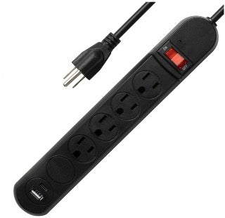 Power Strip with USB-A & Type-C Ports - Efficient, Durable, Reliable